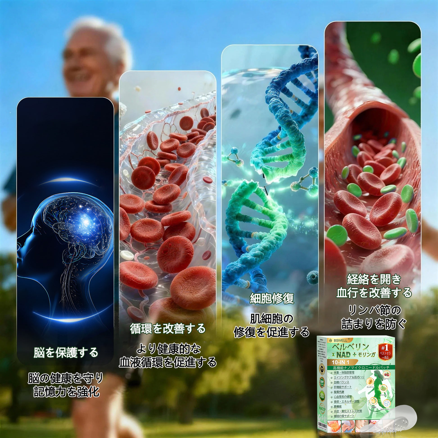 👩‍⚕️公式旗艦店 /BSWELL®＆NAD+ 10-in-1 ナノ強化フォーミュラ — 肥満、肌のたるみ、糖尿病、睡眠時無呼吸症候群、関節の悩み、その他健康上の懸念にアプローチ🌟